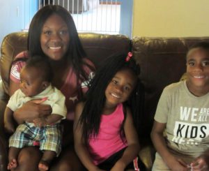 Breana and her children